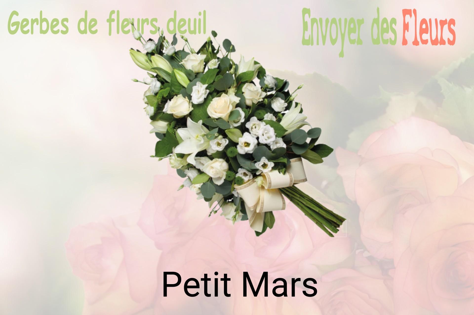 Gerbe de fleurs de deuil livrée à Petit-Mars